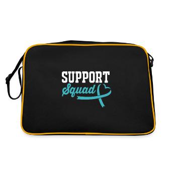 Cancer de l’ovaire Cancer survivant Cancer - Sac Retro - noir/or - Dos
