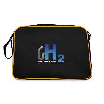 Hydrogen - refueling the future - Retro Bag - black/gold - Back