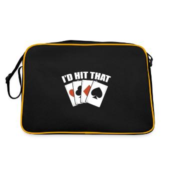 Blackjack Black Jack - Retro Tasche - Schwarz/Gold - Hinten