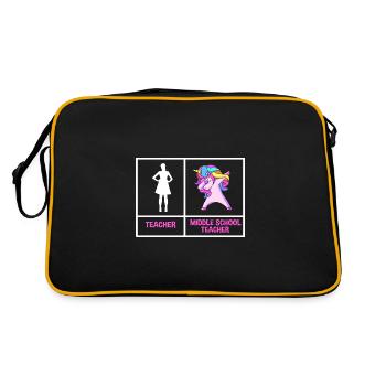 Middle School Teachers - Retro Bag - black/gold - Back
