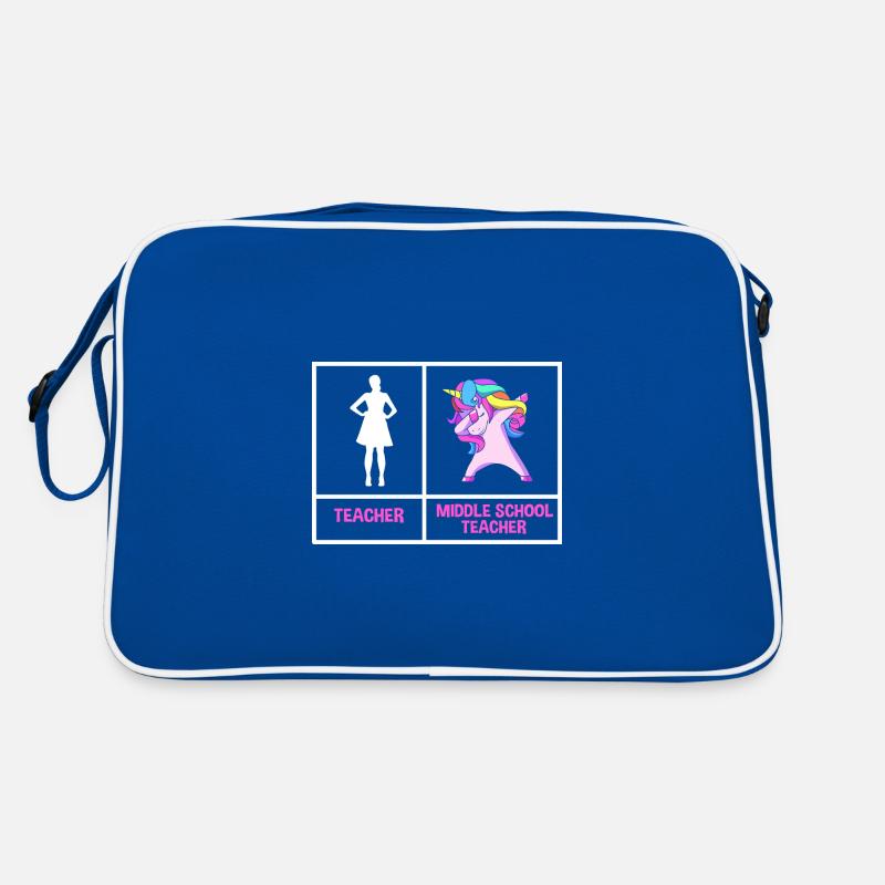 Lehrer der Mittelstufe Retro Tasche