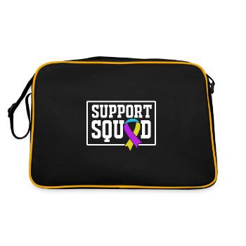 Bladder Cancer Cancer Bladder - Retro Bag - black/gold - Back