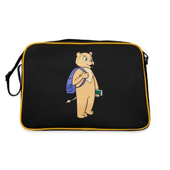 Lion - Sac Retro - noir/or - Dos