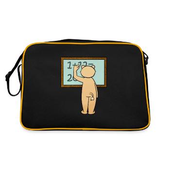 School - Retro Bag - black/gold - Back