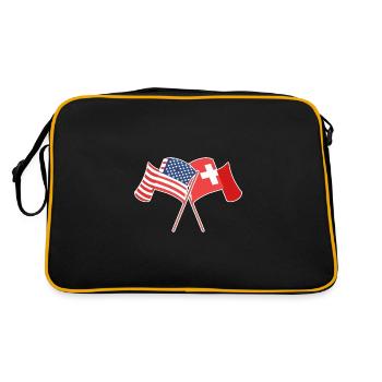 Suisse Suisse Suisse Allemande - Sac Retro - noir/or - Dos
