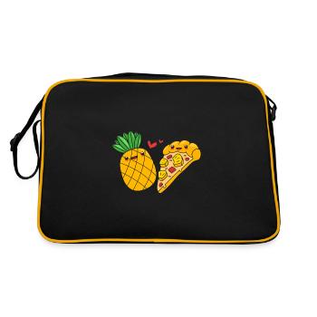Pizza Hawaï Pizza Ananas - Sac Retro - noir/or - Dos