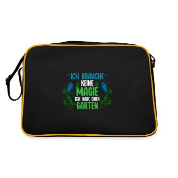 Gardener Hobby Gardener Garden - Retro Bag - black/gold - Back