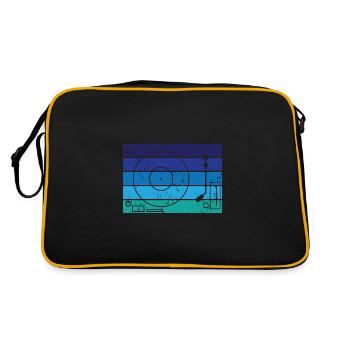 Vinyle - Sac Retro - noir/or - Dos