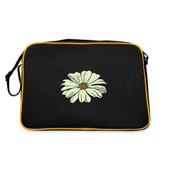 Flower Blossom Pastel Green st Patrick's Day - Retro Bag - black/gold - Back