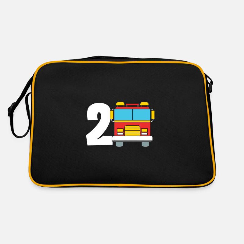Feuerwehrauto Kindergeburtstag Retro Tasche
