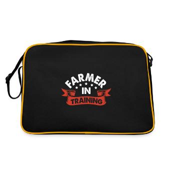 Agriculteur Fermier Femme d’agriculteur Ferme - Sac Retro - noir/or - Dos