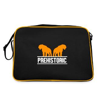 Sabre-toothed tiger - Retro Bag - black/gold - Back