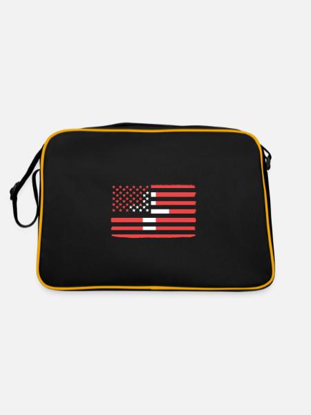 Suisse Suisse Suisse Allemande - Sac Retro - noir/or - Dos