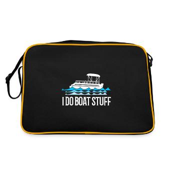 Bateau ponton Bateau Bateaux - Sac Retro - noir/or - Dos