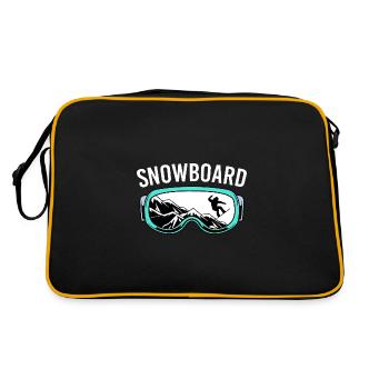 Snowboard Snowboard Vacances snowboard Snowboarders - Sac Retro - noir/or - Dos
