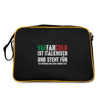 Italy Italian Vaffanculo - Retro Bag - black/gold - Back