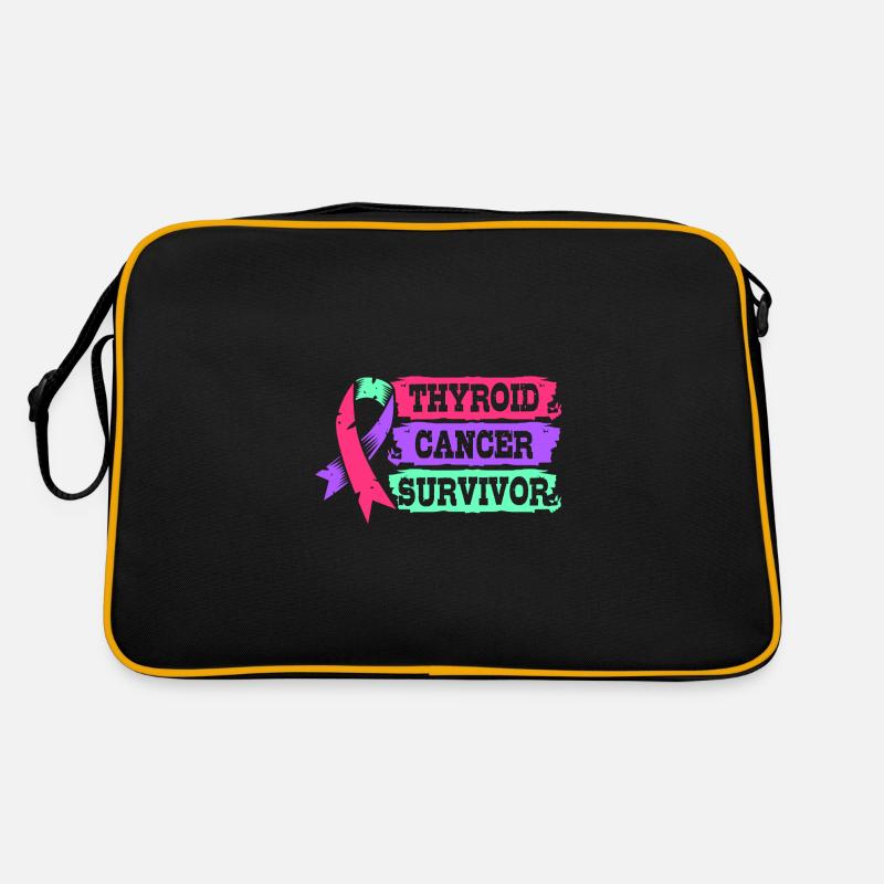 Schilddrüsenkrebs Retro Tasche