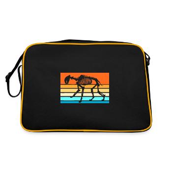 Tigre à dents de sabre - Sac Retro - noir/or - Dos