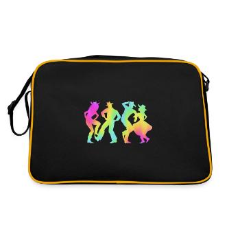 Danse carrée - Sac Retro - noir/or - Dos