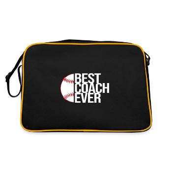 Baseball Coach - Retro Bag - black/gold - Back