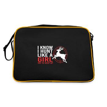 Jäger Jagen - Retro Tasche - Schwarz/Gold - Hinten