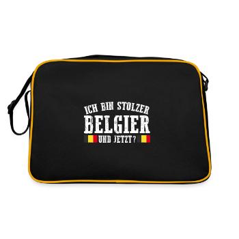 Belgian Belgian Belgium - Retro Bag - black/gold - Back