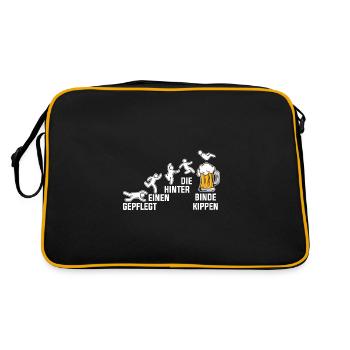 Neatly tipping one behind the bandage - Retro Bag - black/gold - Back