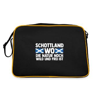 Scots Scottish Scotland - Retro Bag - black/gold - Back