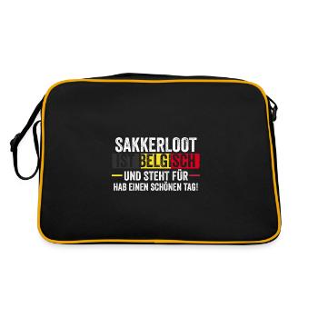 Belgian Belgian Belgium - Retro Bag - black/gold - Back