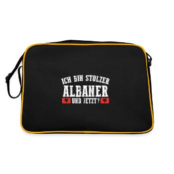 Albanais Albanais Albanie - Sac Retro - noir/or - Dos