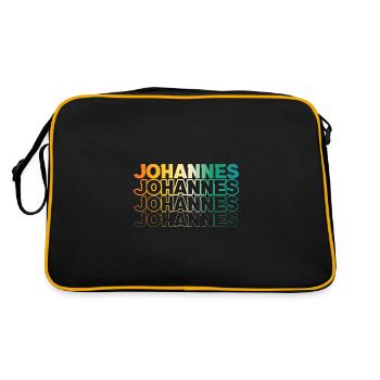 Johannes - Retro Bag - black/gold - Back