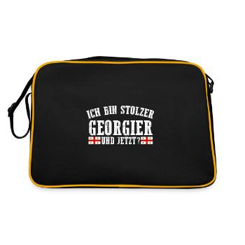 Géorgie géorgienne - Sac Retro - noir/or - Dos