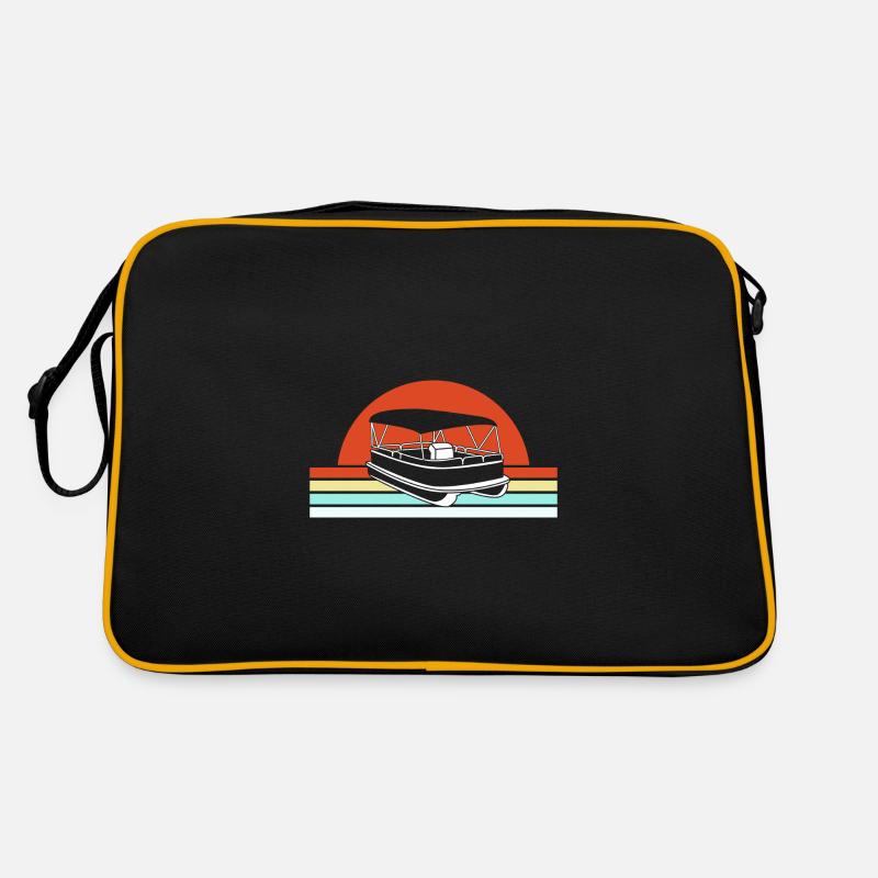 Pontonboot Boot Boote Retro Tasche