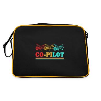 Pilote d’avion - Sac Retro - noir/or - Dos