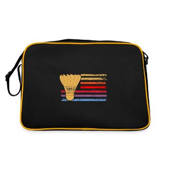 Federball Badminton - Sac Retro - noir/or - Dos