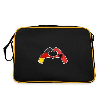 Albanais Albanais Allemagne Albanie - Sac Retro - noir/or - Dos