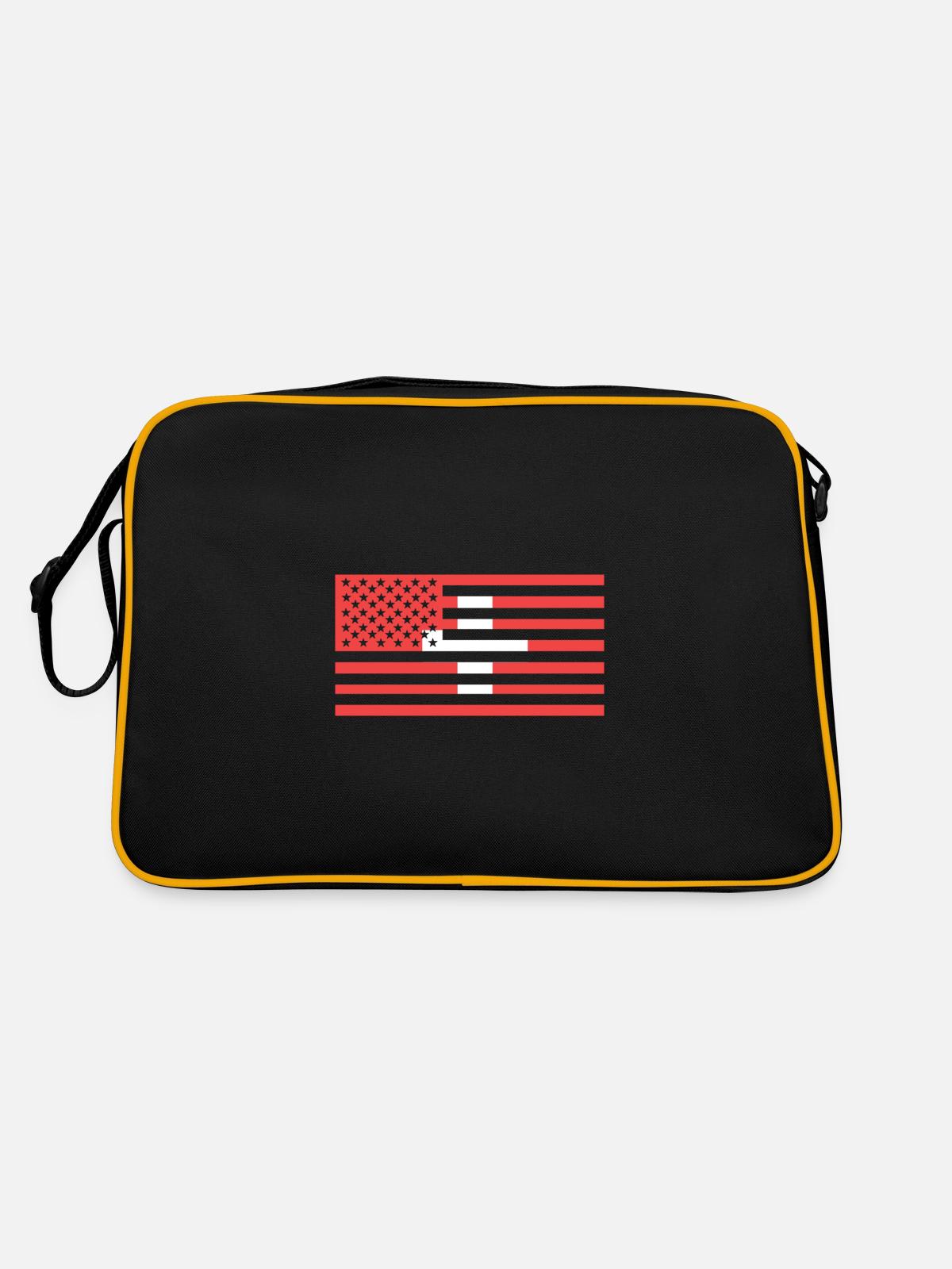 Suisse - Sac Retro - noir/or - Dos
