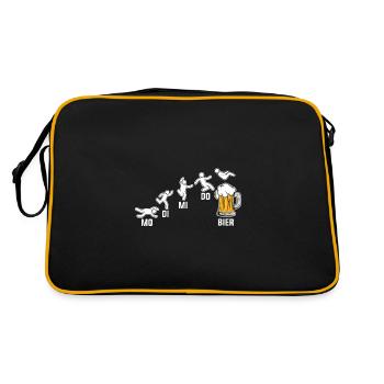 Booze, Party, Beer Drinker, Beer - Retro Bag - black/gold - Back