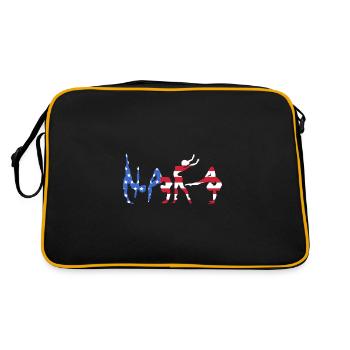 Athletics - Retro Bag - black/gold - Back