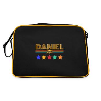 Daniel - Retro Bag - black/gold - Back