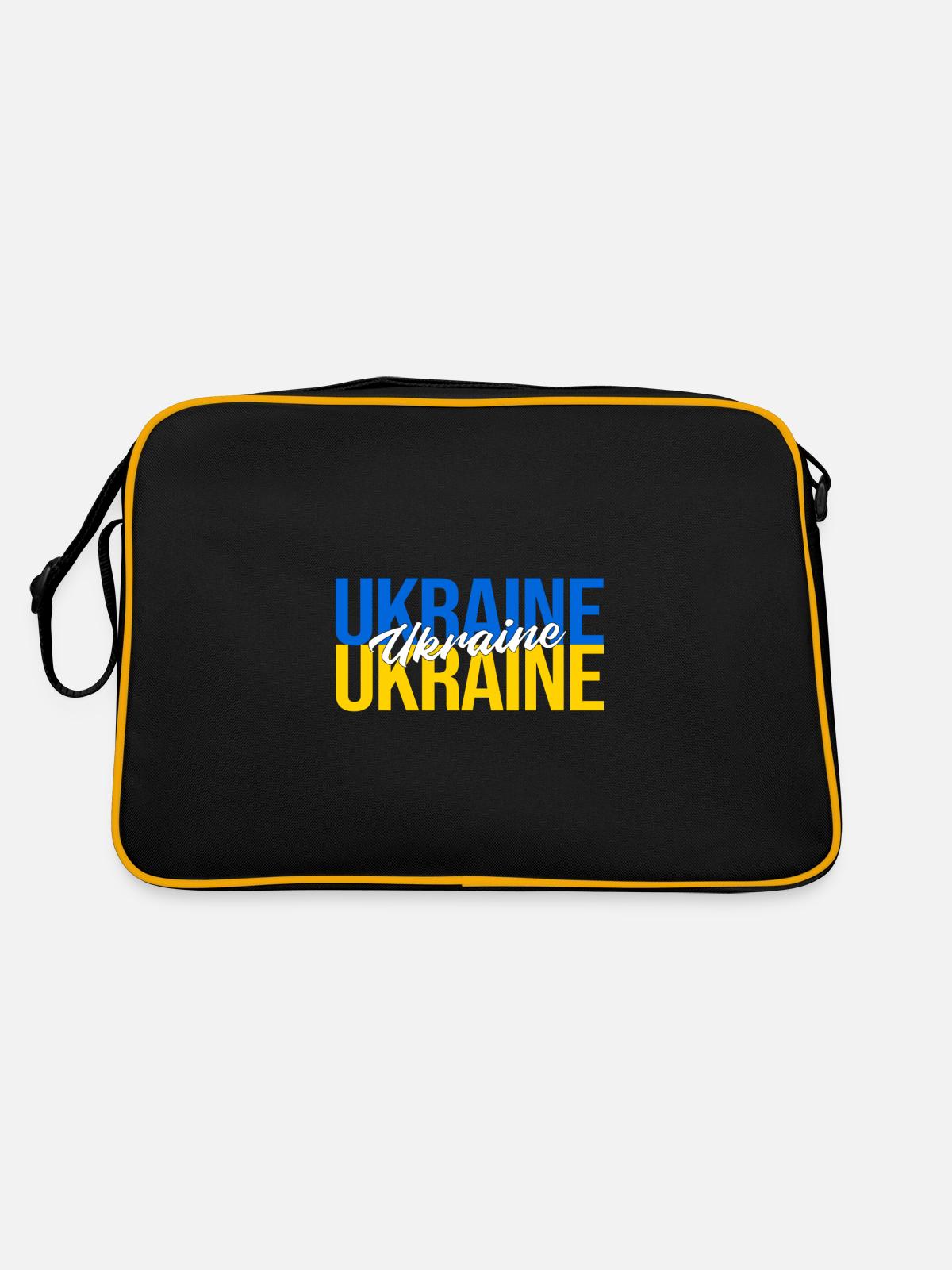 Ukraine - Retro Bag - black/gold - Back