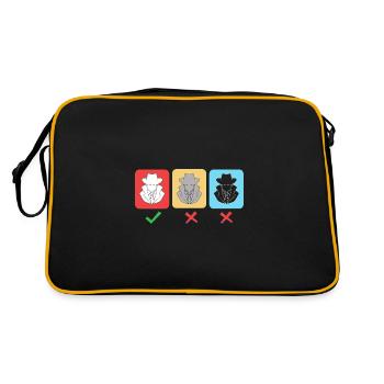 Cyber programmeur cybersécurité Hacker - Sac Retro - noir/or - Dos