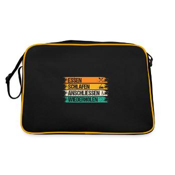 Master Electrician Electrical Engineer Electrician - Retro Bag - black/gold - Back
