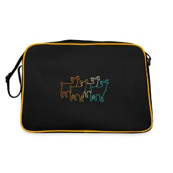Chèvres - Sac Retro - noir/or - Dos
