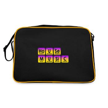 Rave Raver Musique techno Techno basse Table de mixage - Sac Retro - noir/or - Dos