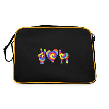 Âne - Sac Retro - noir/or - Dos