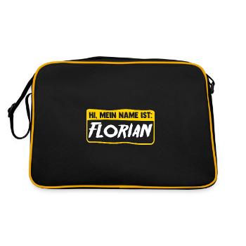 Florian - Retro Bag - black/gold - Back