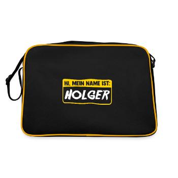Holger - Sac Retro - noir/or - Dos