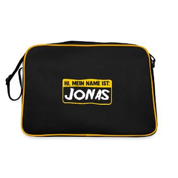 Jonas - Sac Retro - noir/or - Dos