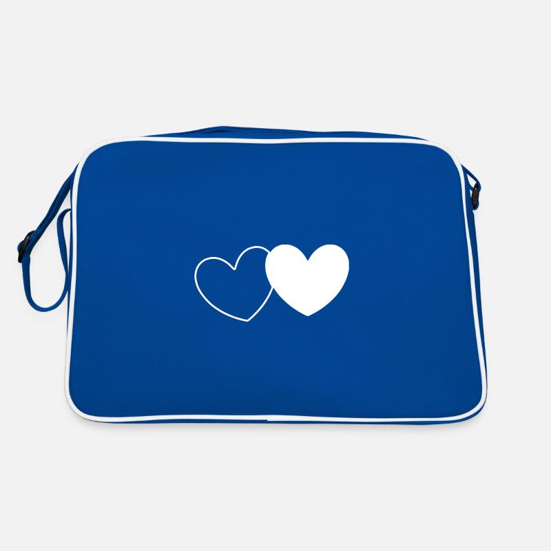white heart white gift valentine's day Retro Bag